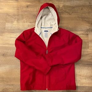 Fleece lined jacket with hood